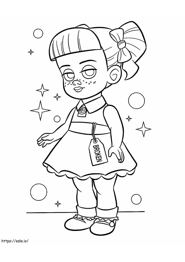 Gabby Gabby 3 coloring page