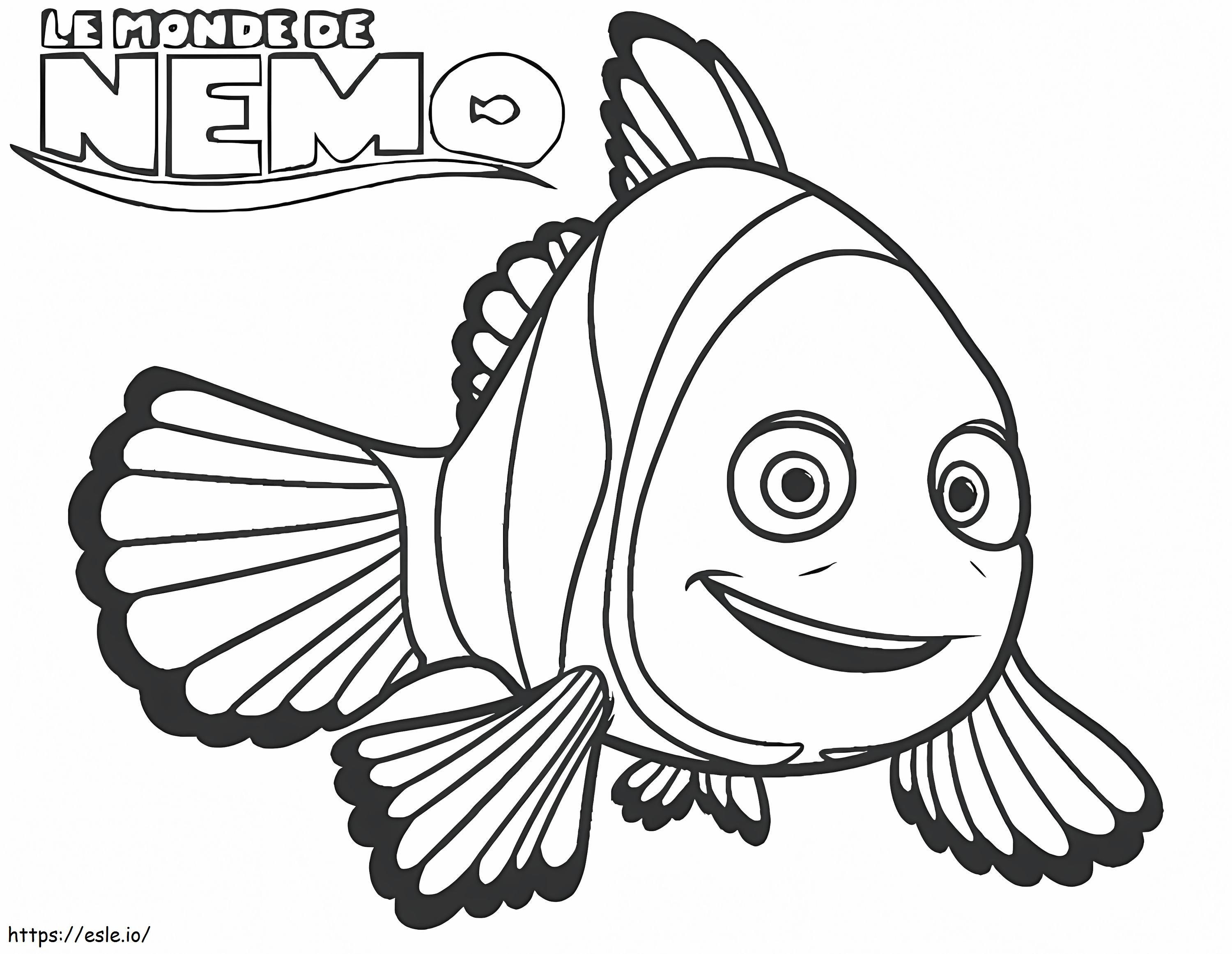 Beautiful Nemo coloring page