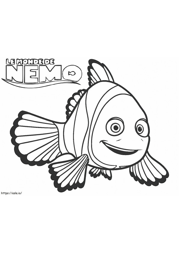 Bellissimo Nemo da colorare