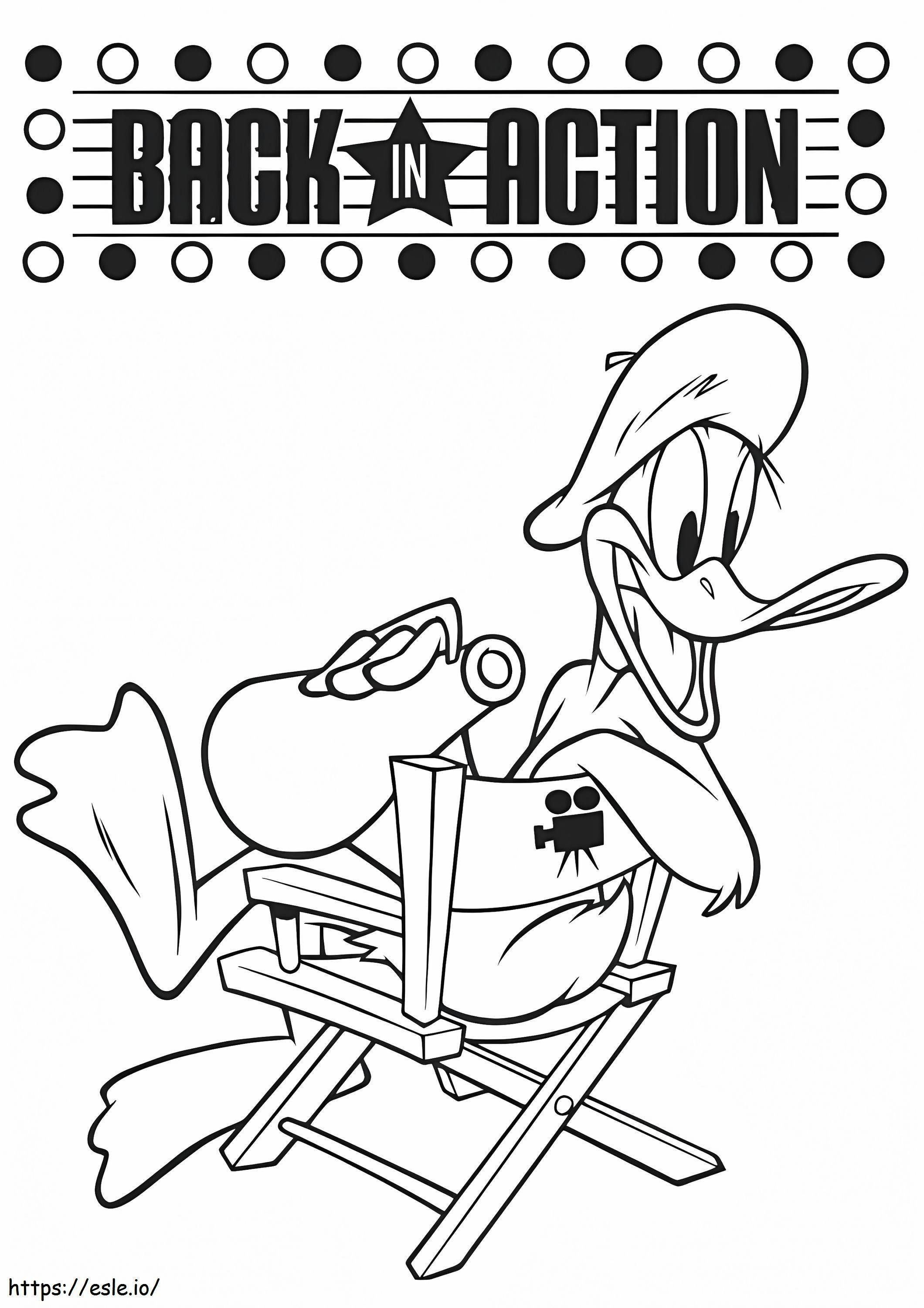 Daffy Duckin paluu värityskuva