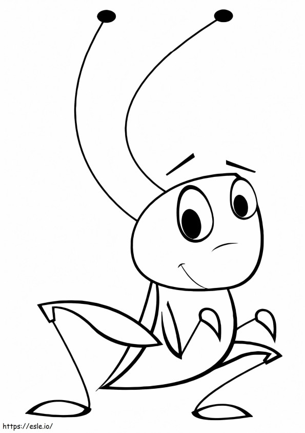 Pretty Ant coloring page