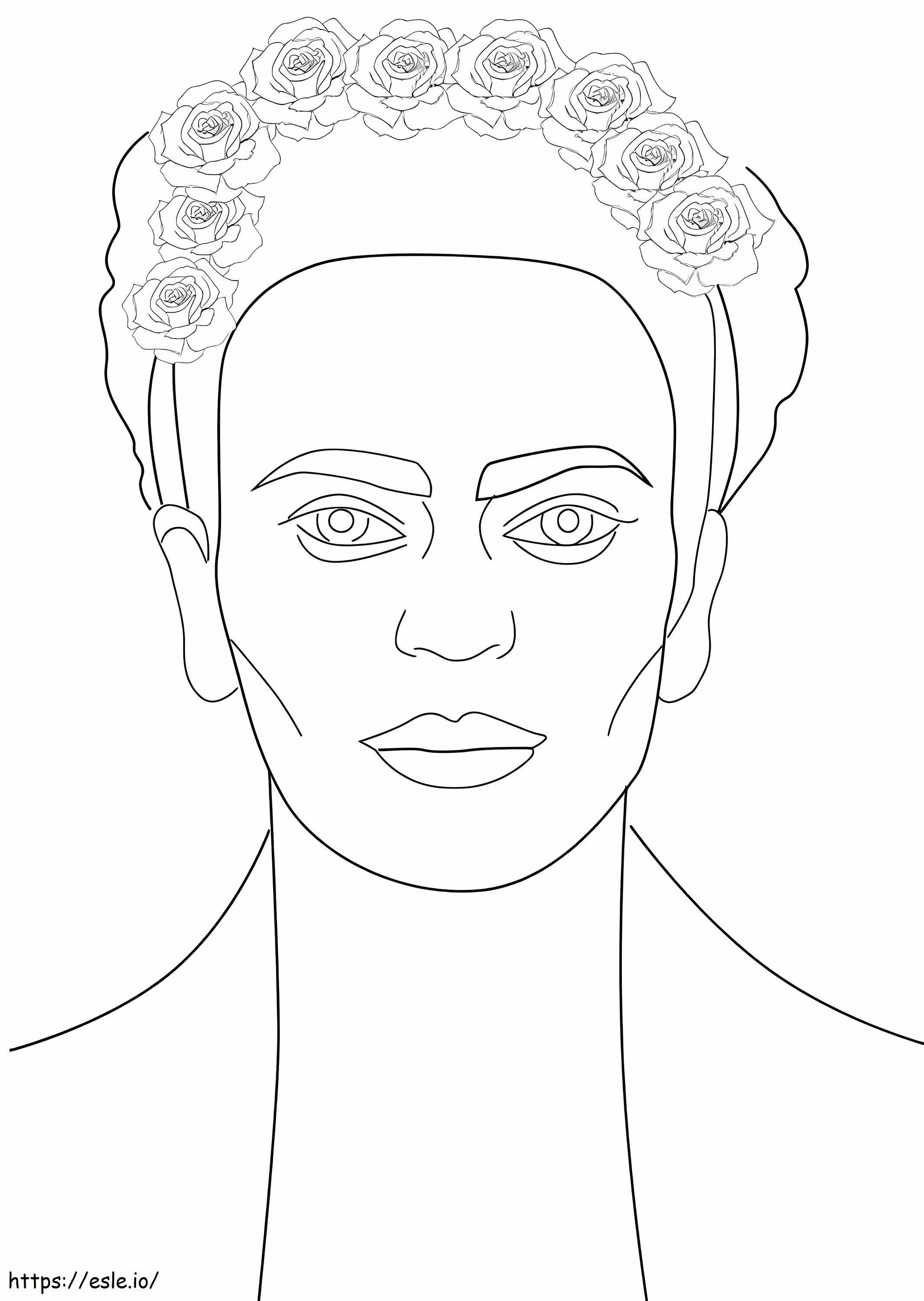 Frida Kahlo 4 kolorowanka