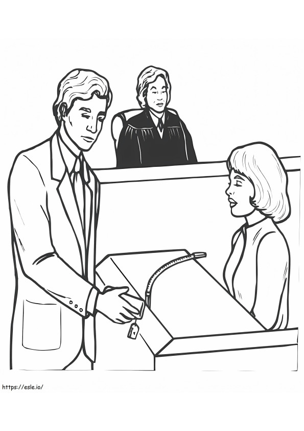 Lawyer 5 coloring page