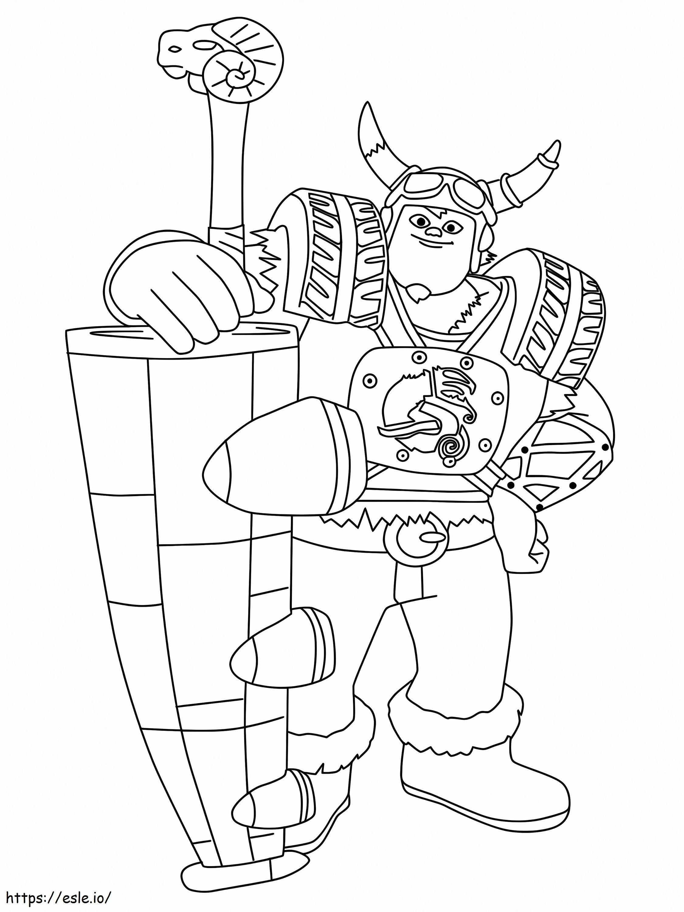 Crogar From Zak Storm coloring page