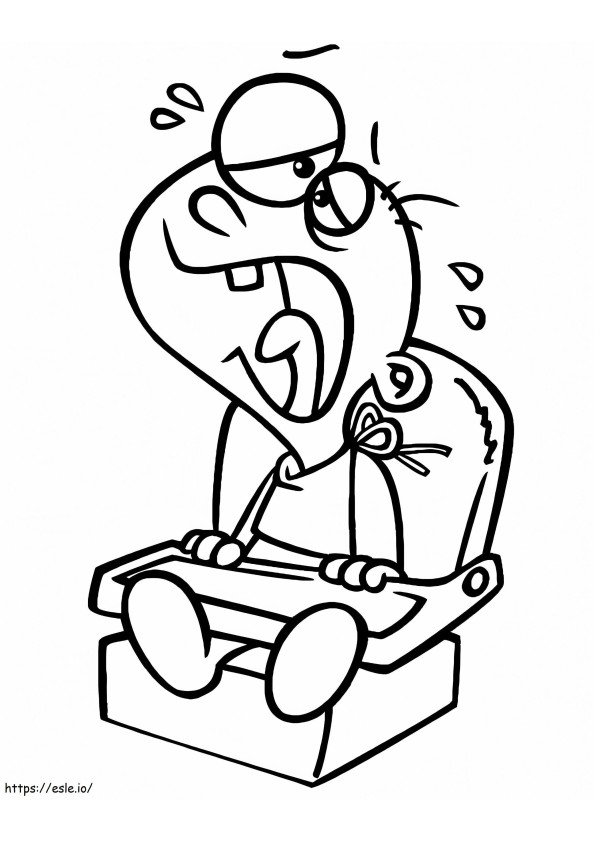 Baby Boy Crying coloring page