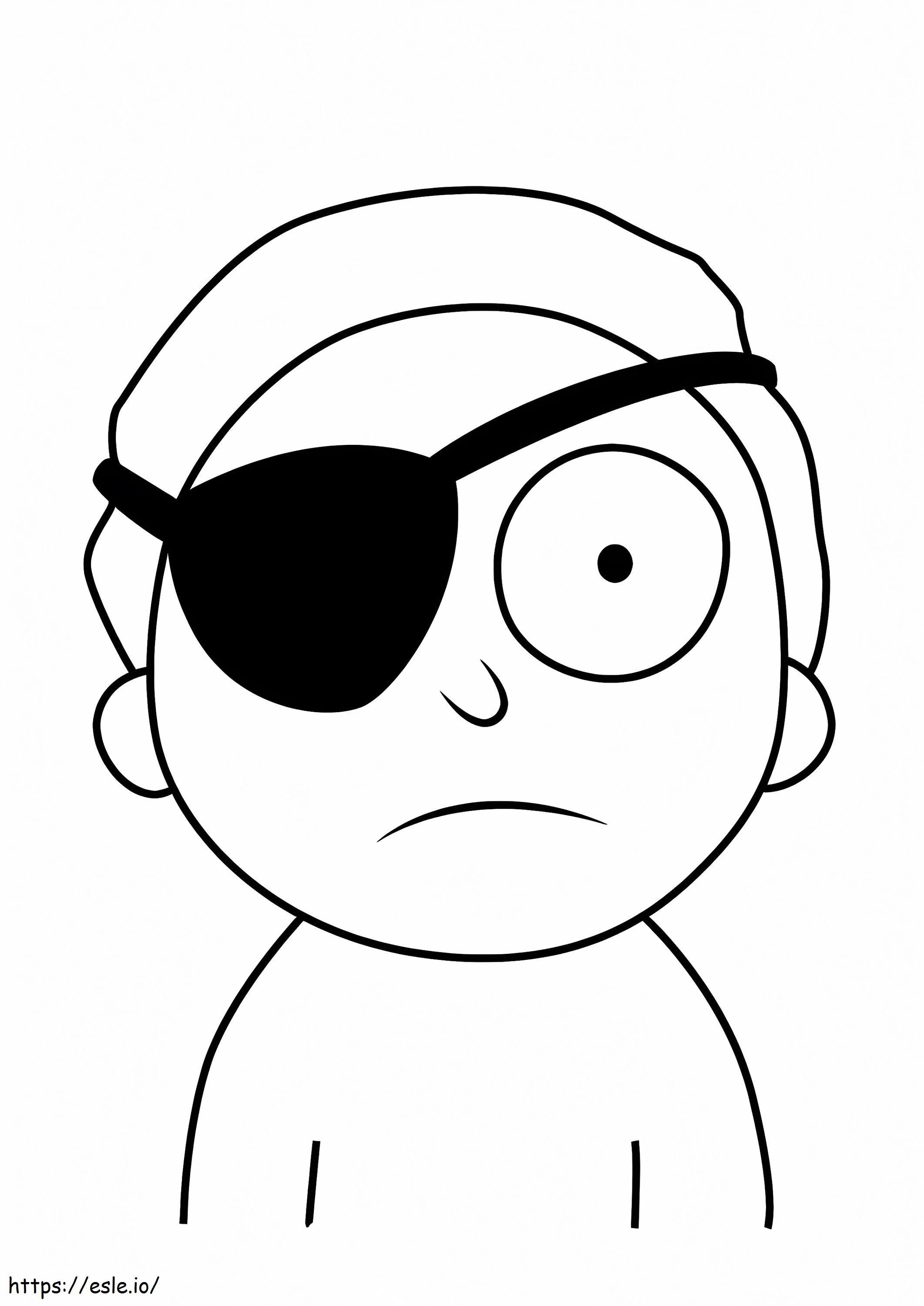 Bajak Laut Morty Smith Gambar Mewarnai