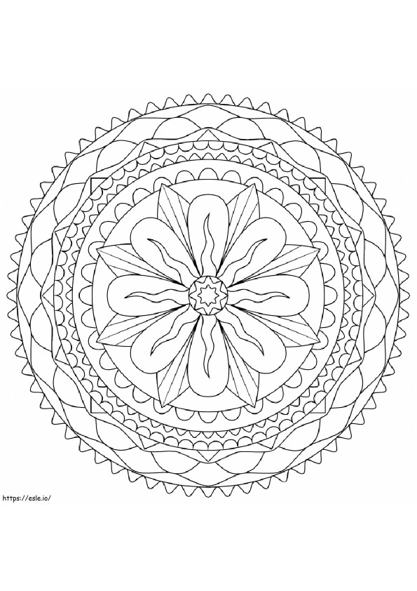 Printable Abstract coloring page