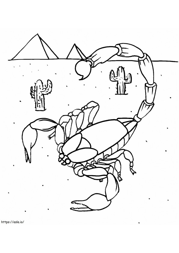 Aavikon Scorpion värityskuva