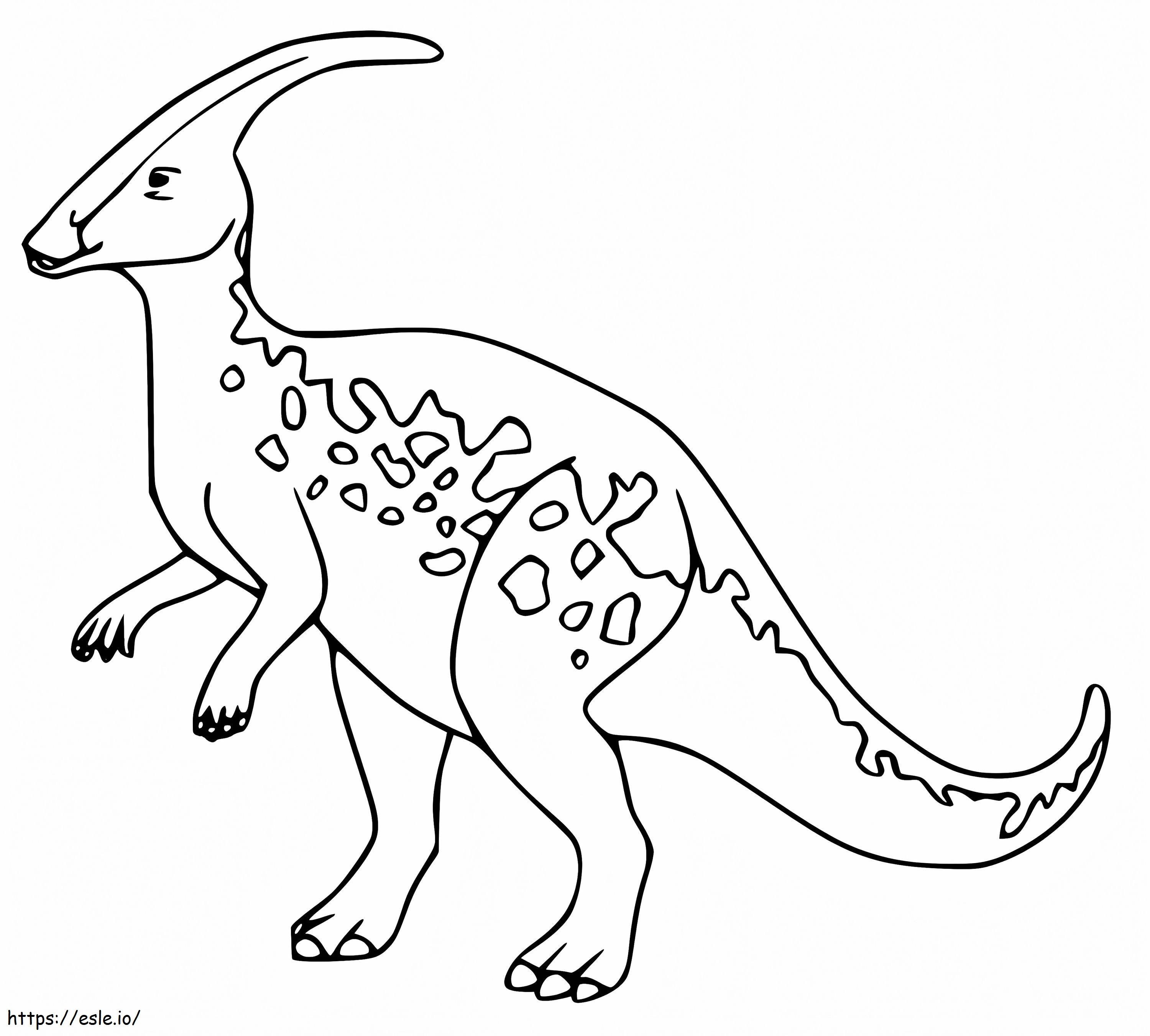 Coloriage Parasaurolophus 4 à imprimer dessin