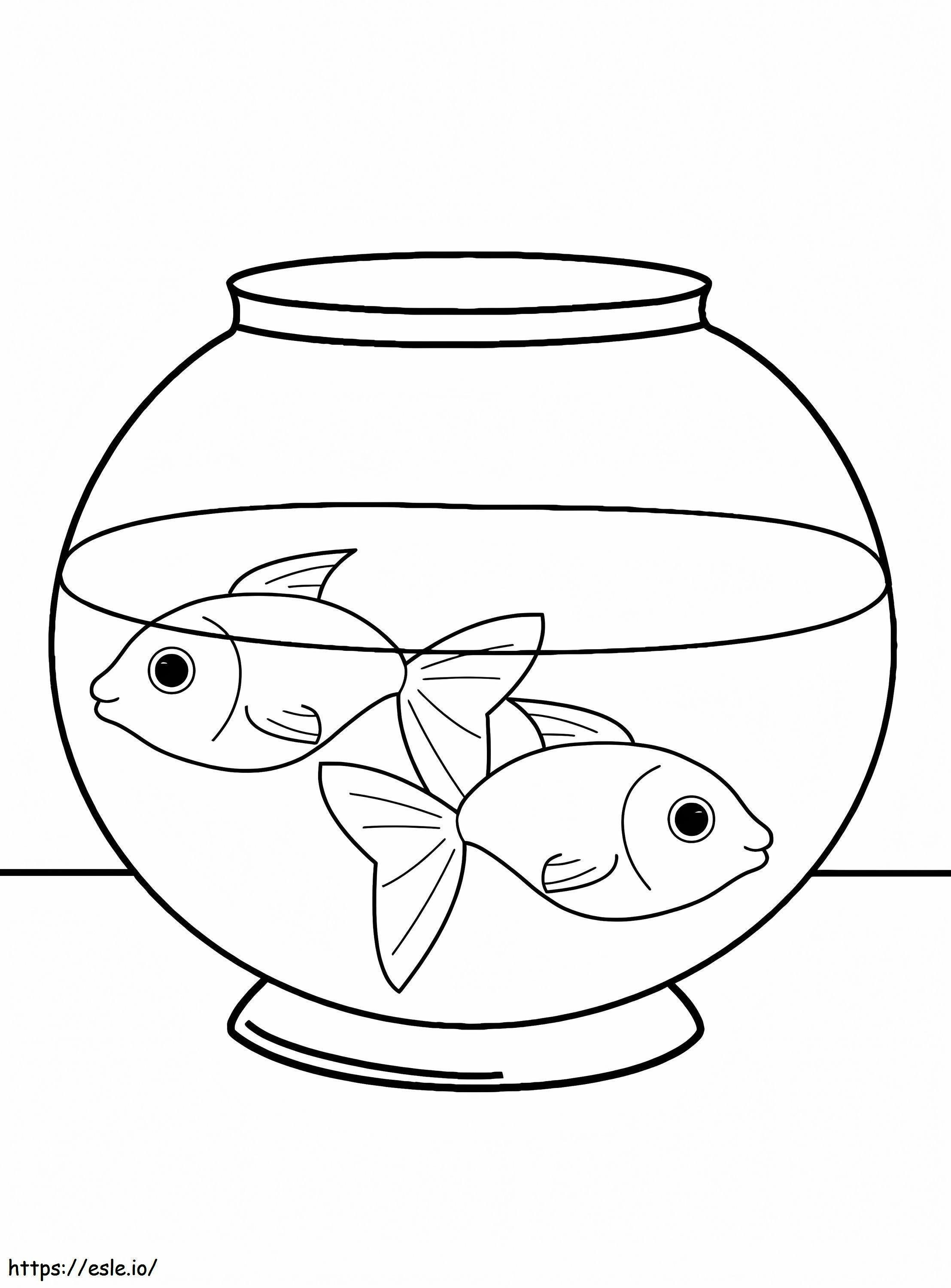 Pești de companie de colorat