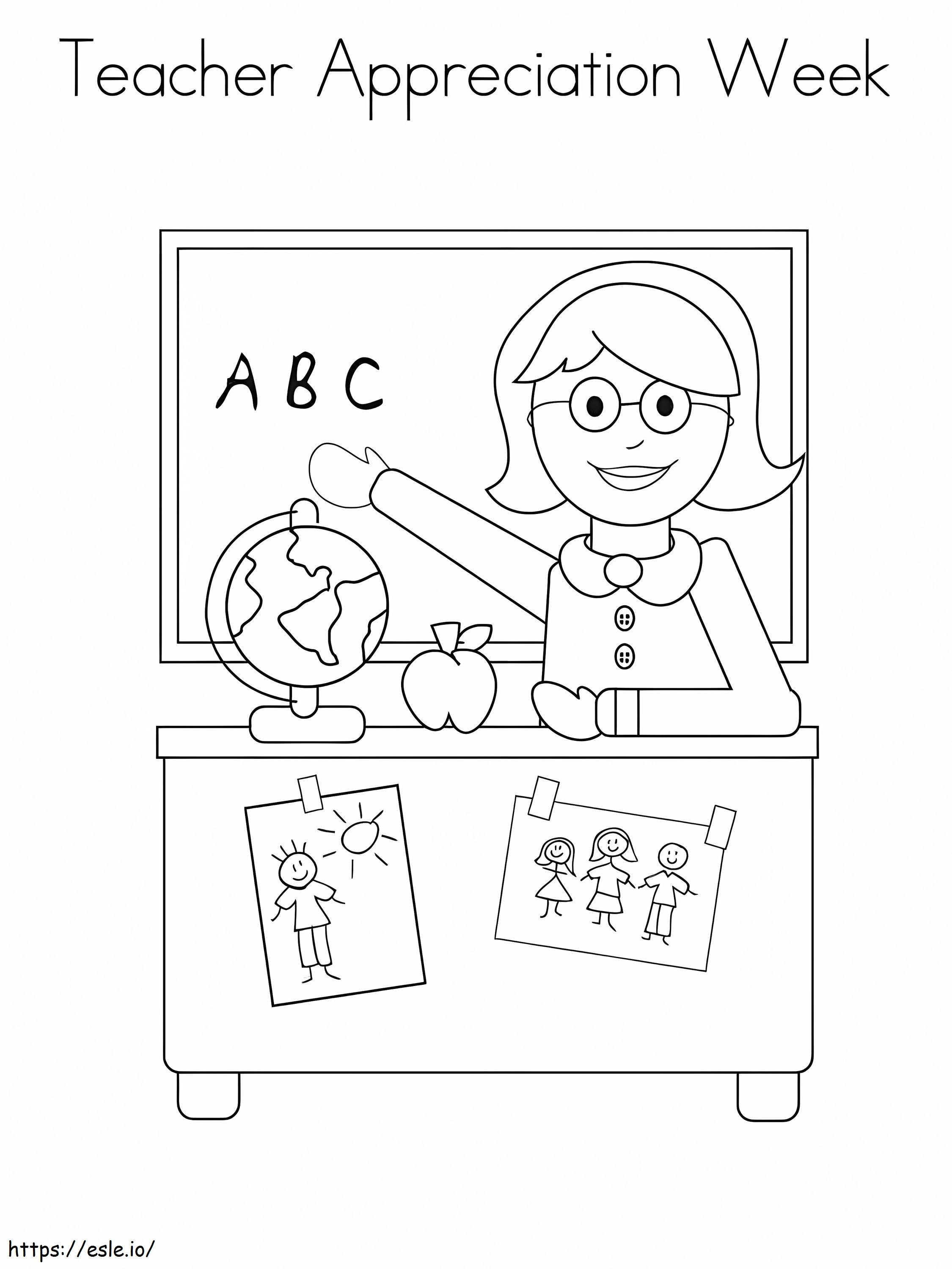 Fre Teacher Appreciation Week coloring page