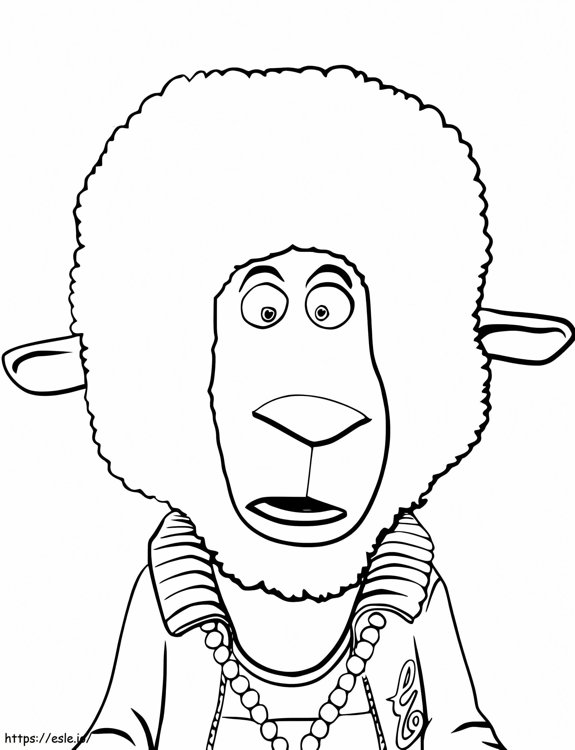 Eddie From Sing coloring page