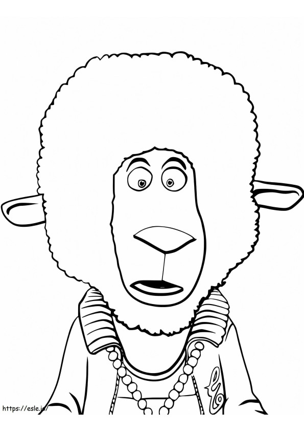 Eddie From Sing coloring page
