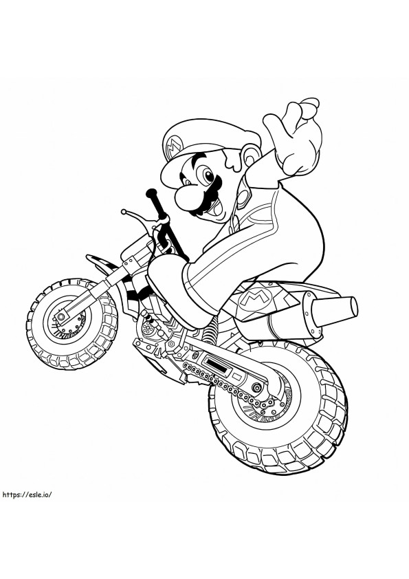 Mario motorvezető kifestő