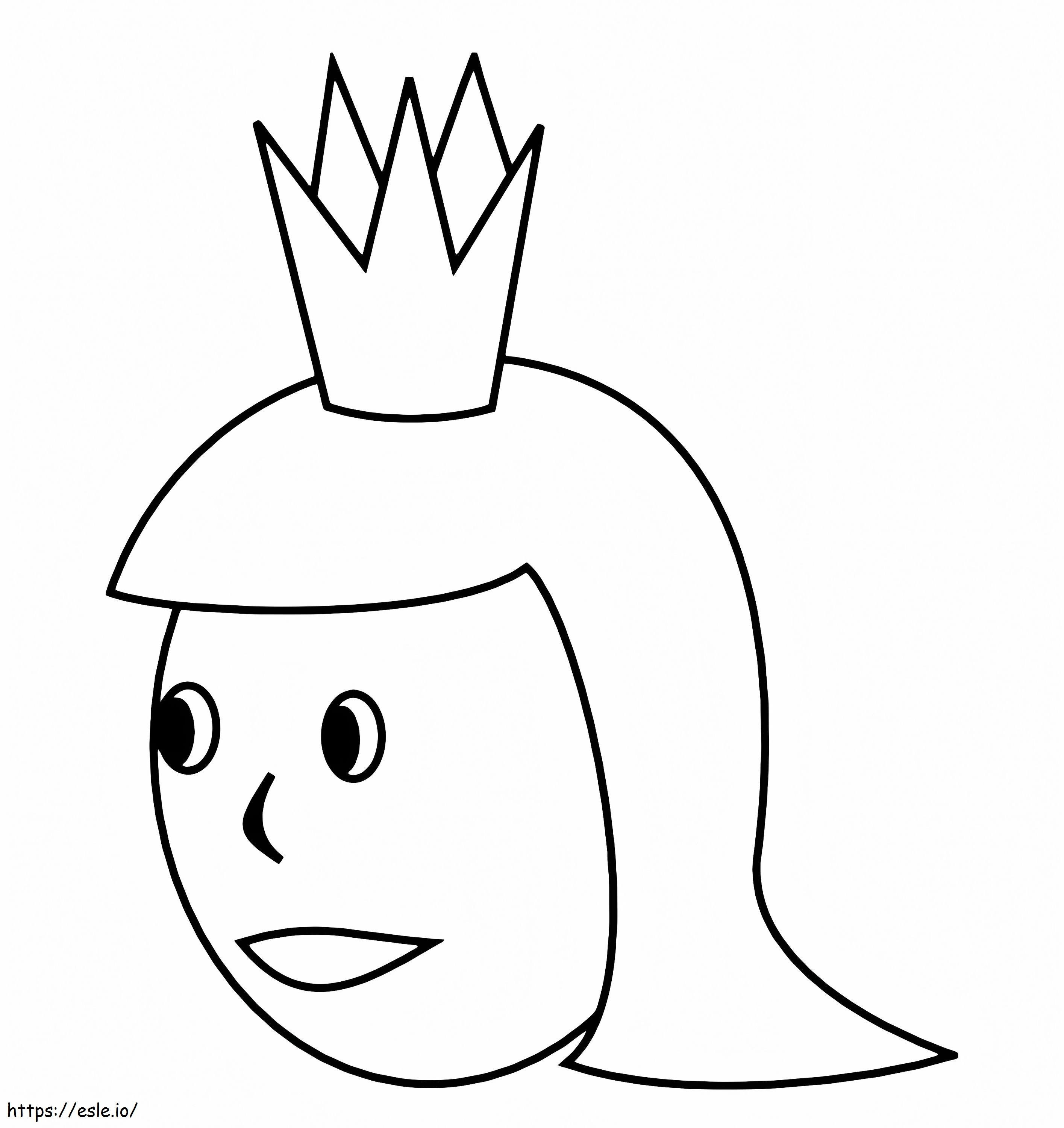 Egyszerű királynő arc kifestő
