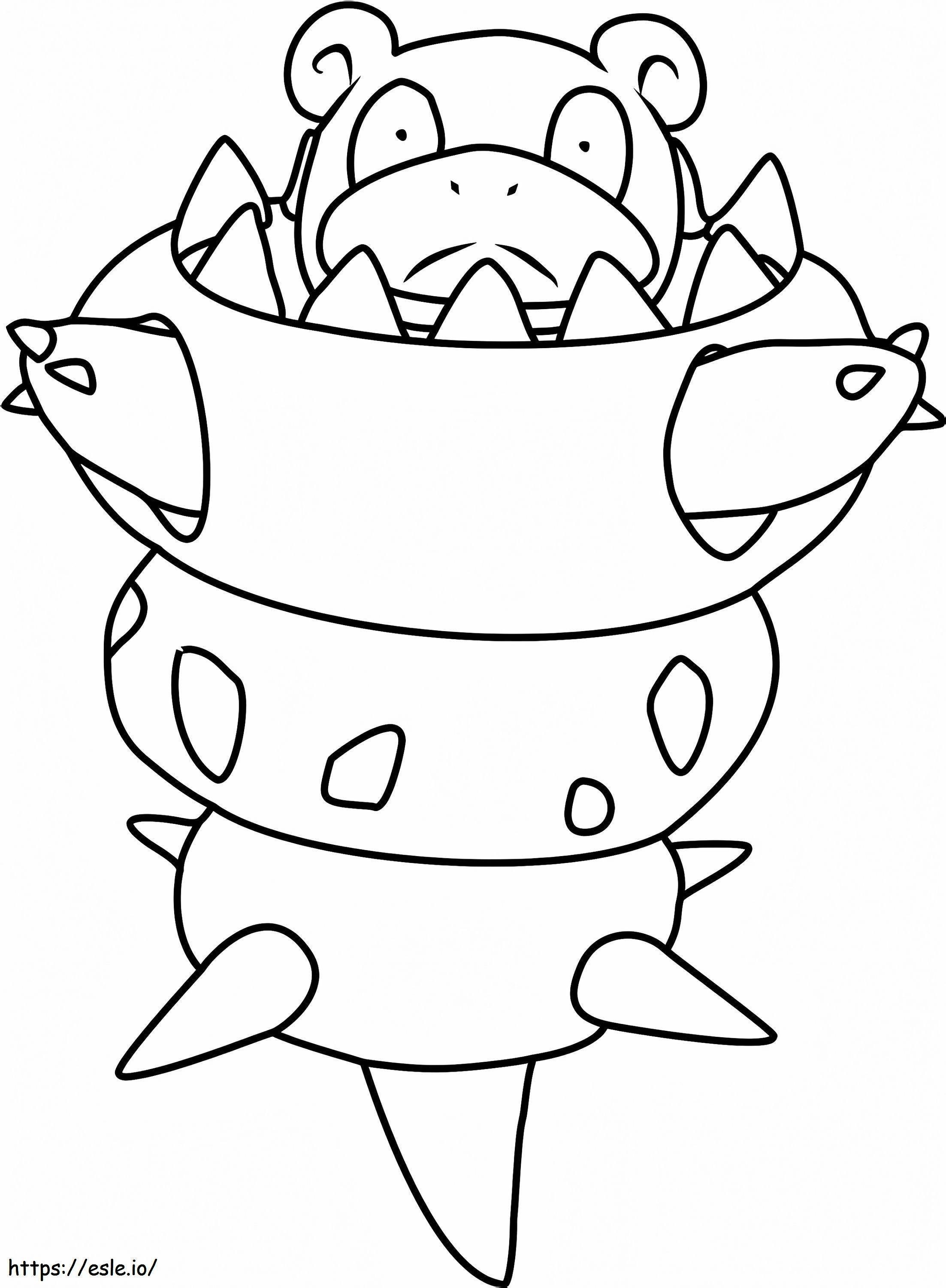 1531101830 Mega Slowbro Pokemon A4 ausmalbilder