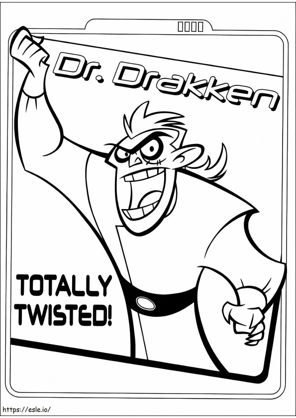1534473579 Dr Drakken A4 coloring page