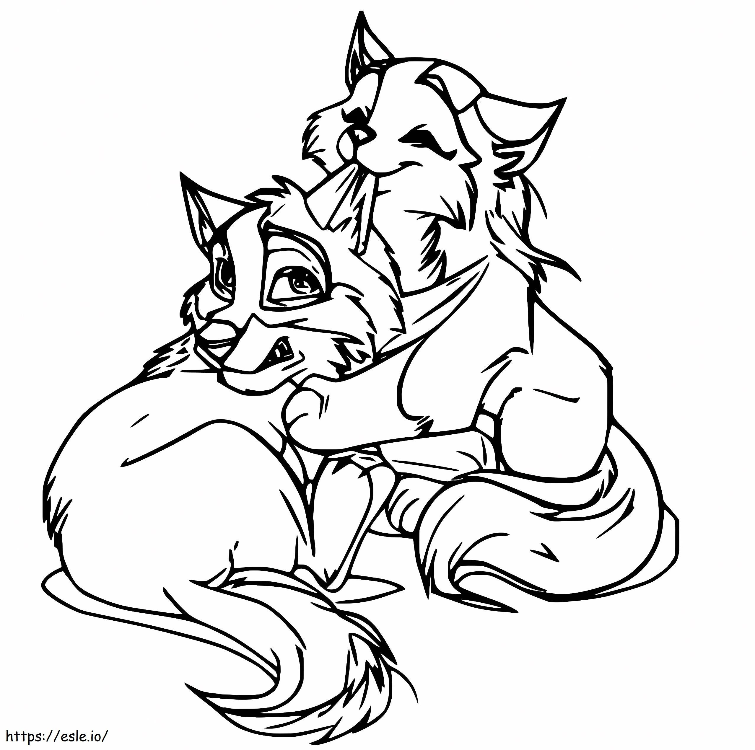 Puppies From Balto coloring page