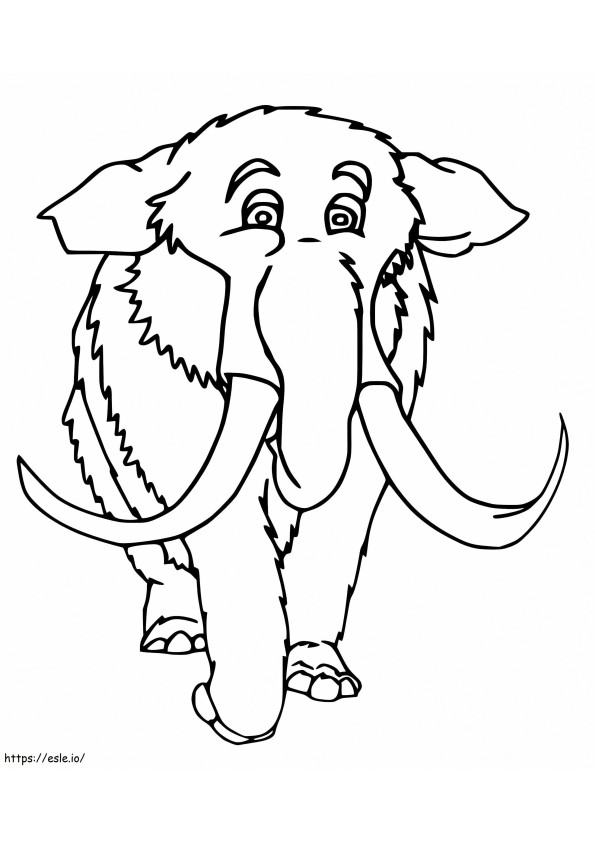 Mammoth 1 coloring page