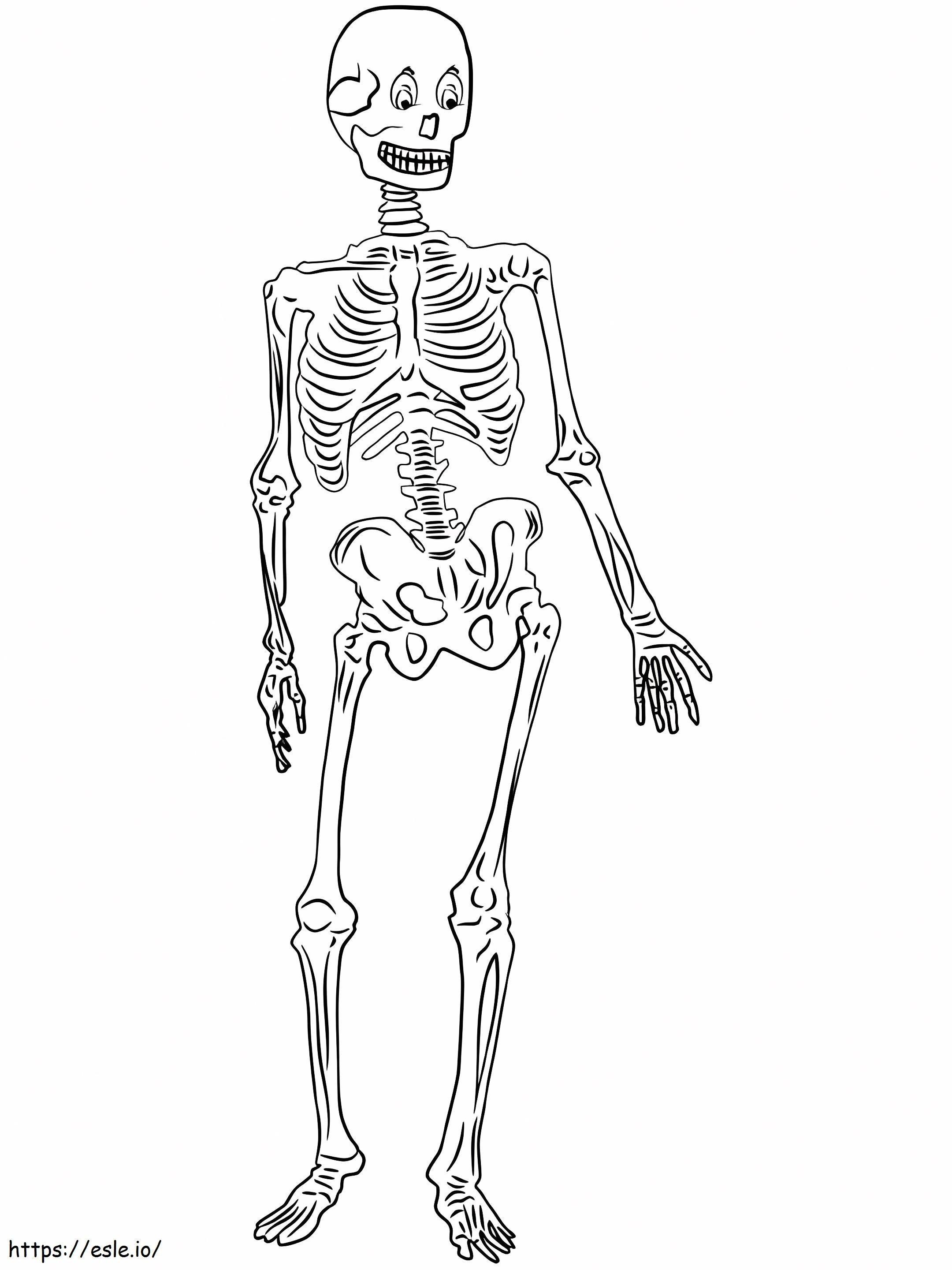 Coloriage Bon squelette à imprimer dessin