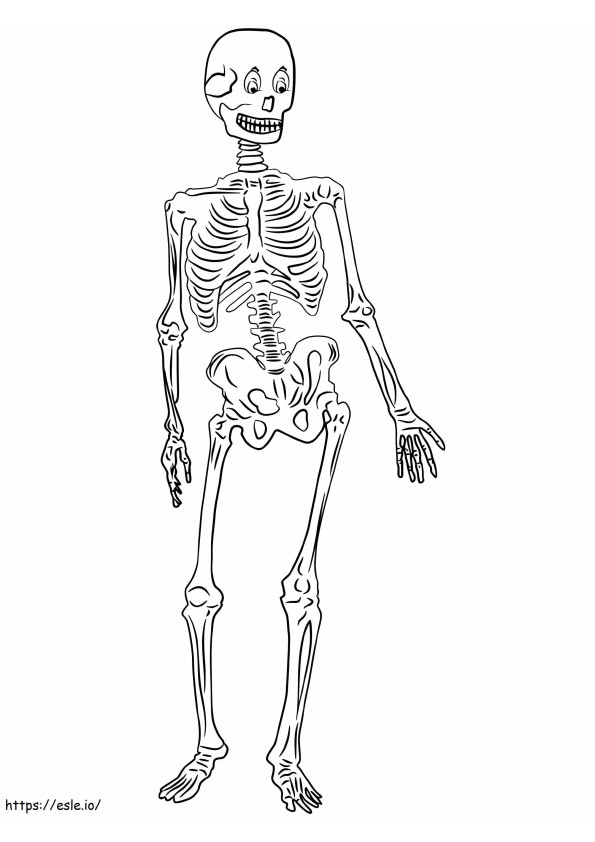 Coloriage Bon squelette à imprimer dessin