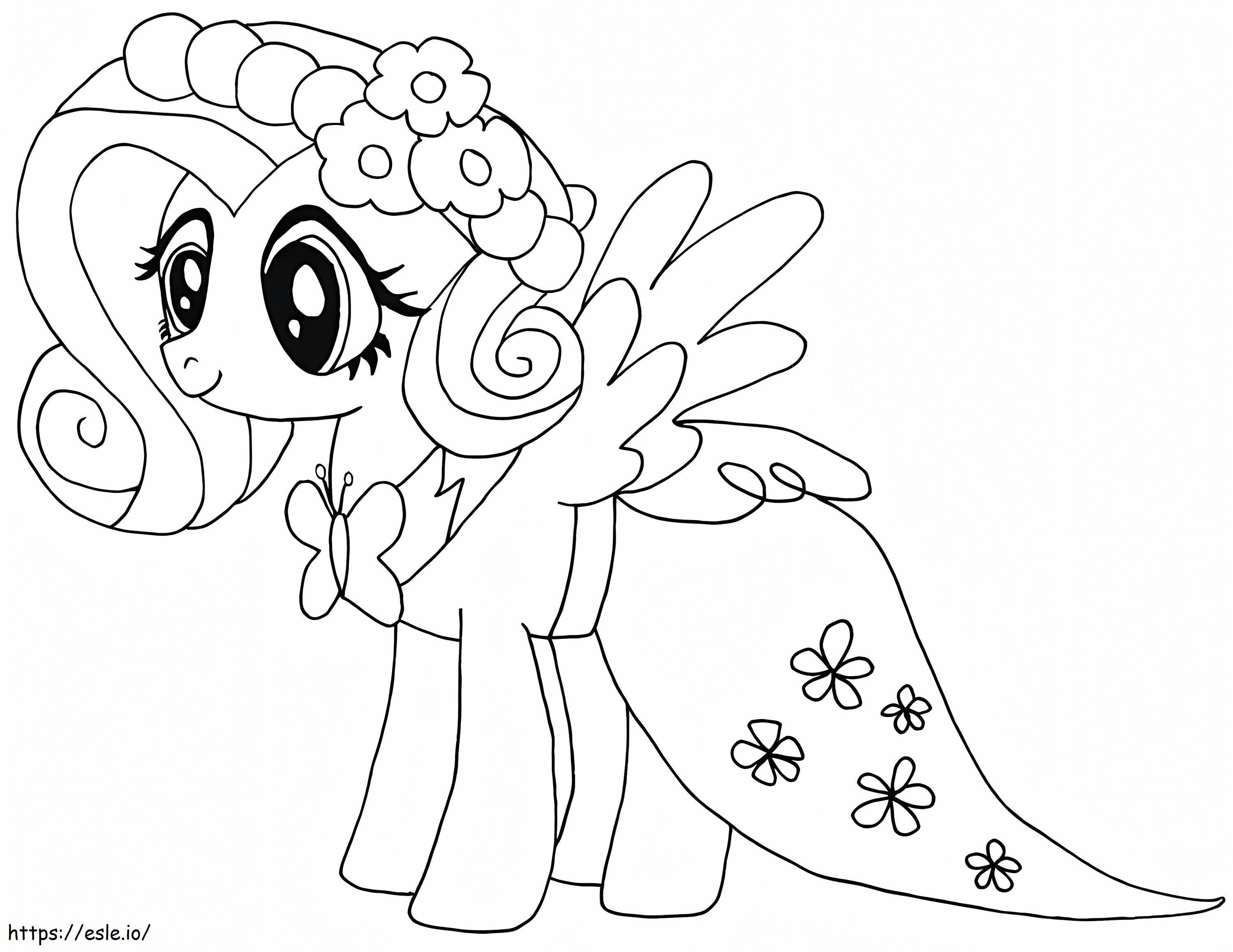 Fluttershy My Little Pony coloring page