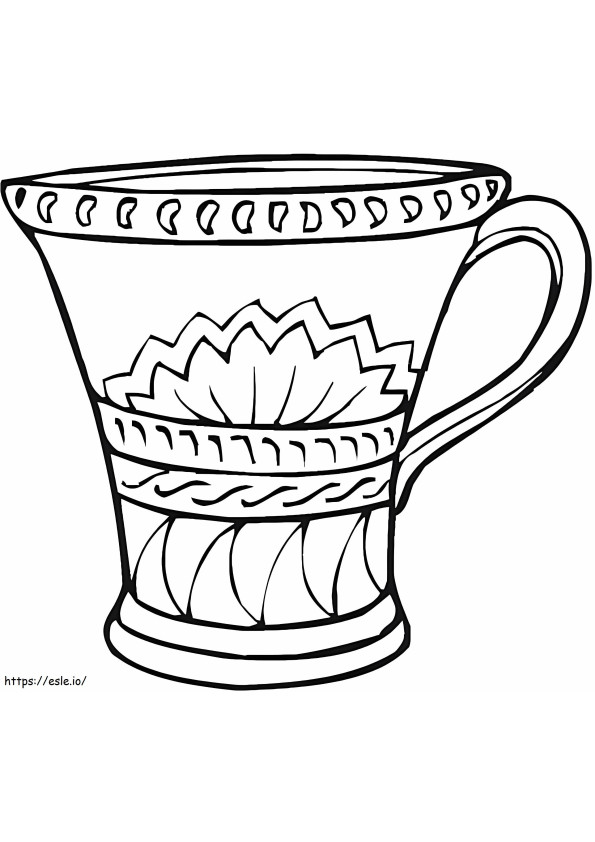 Print Vase coloring page