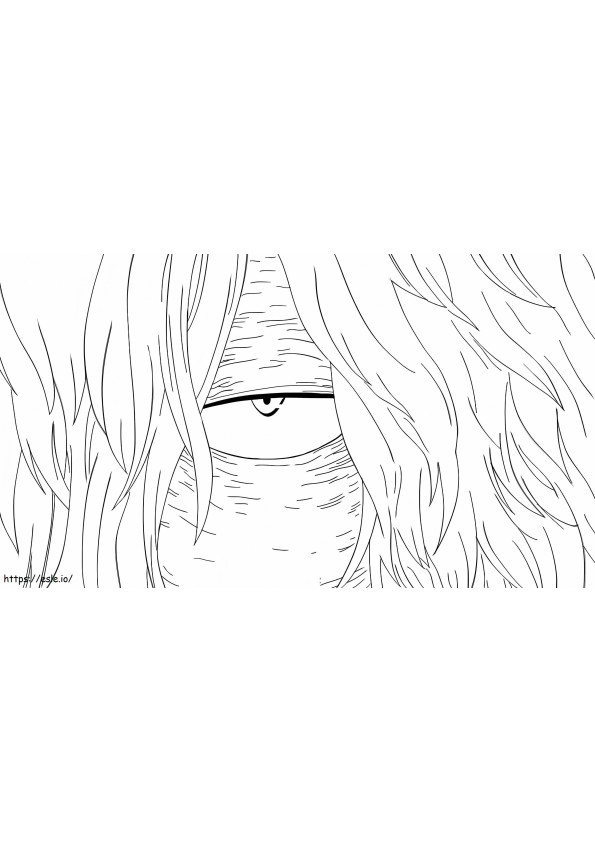 Shigaraki Tomura Eye coloring page