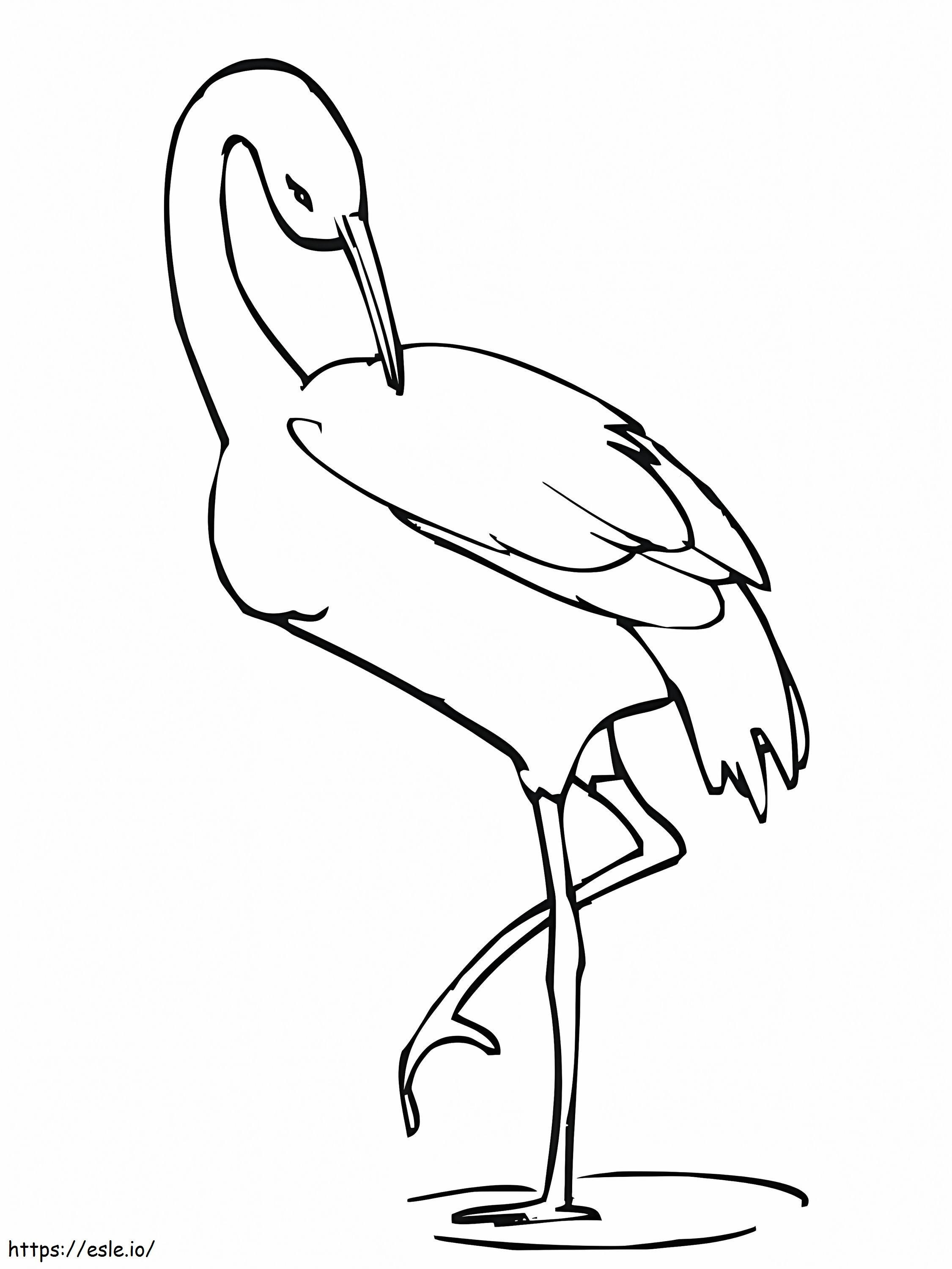 Normal Crane coloring page