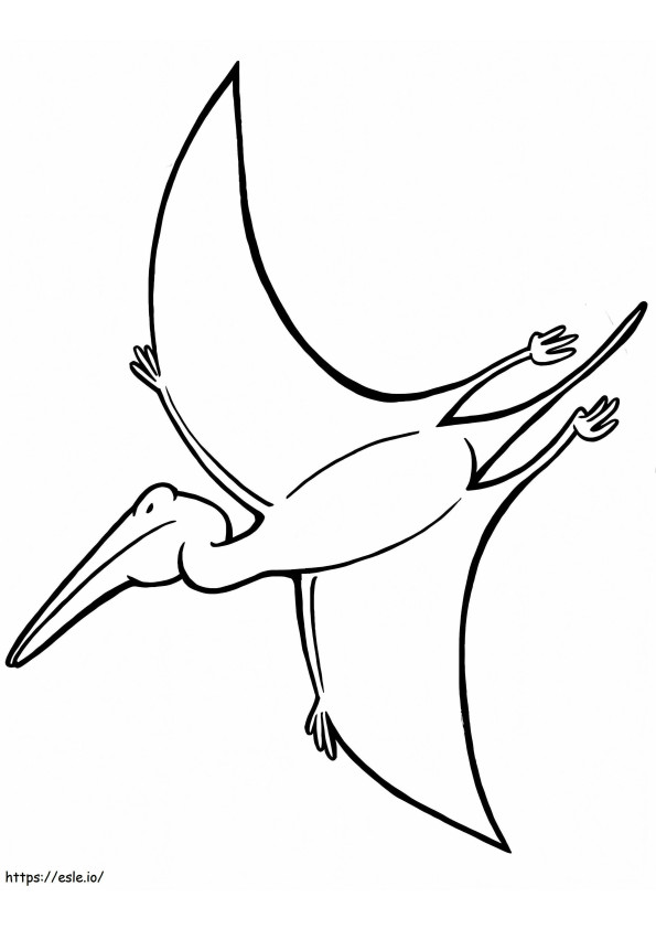 Coloriage Ptérodactyle 1 à imprimer dessin