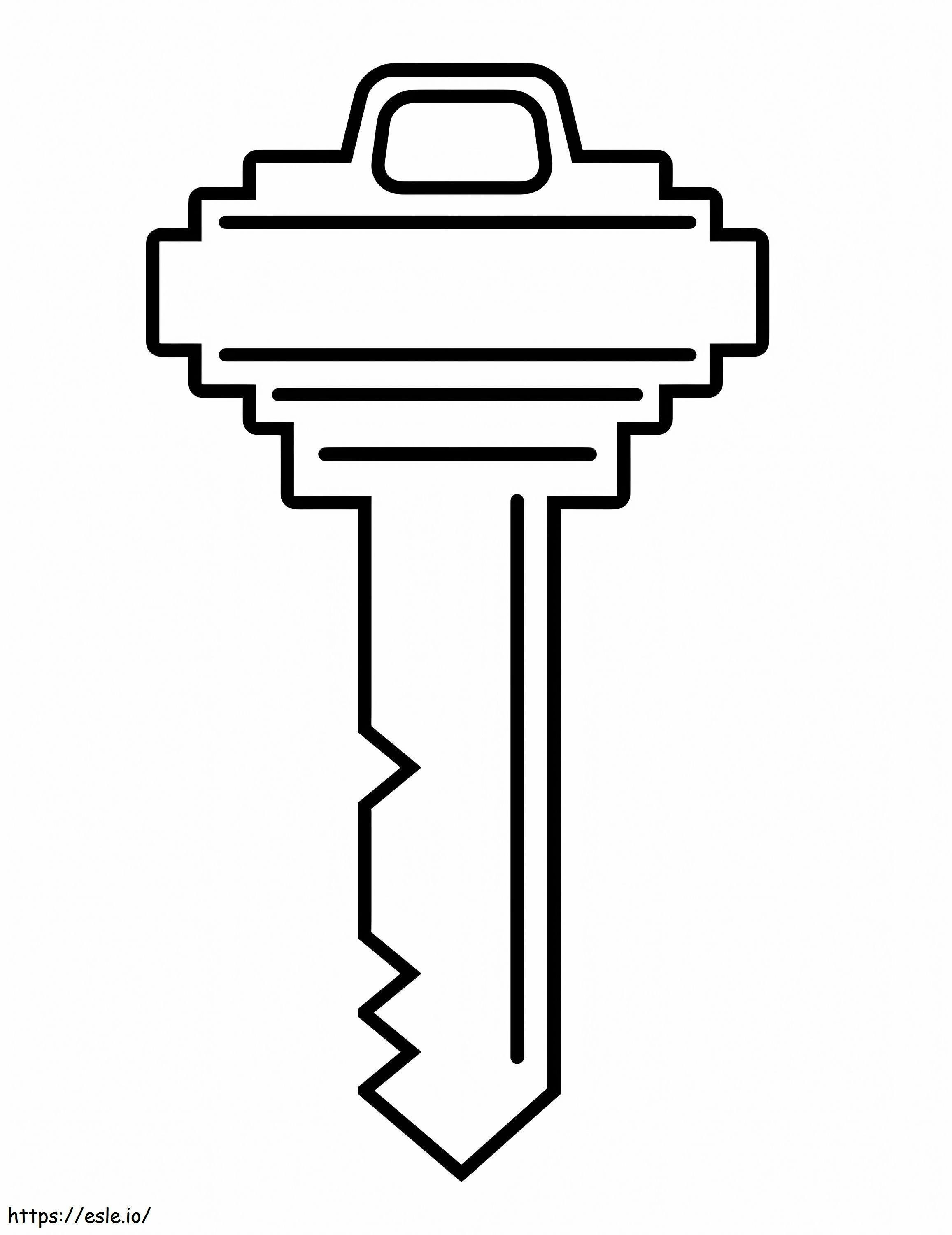 House Key coloring page