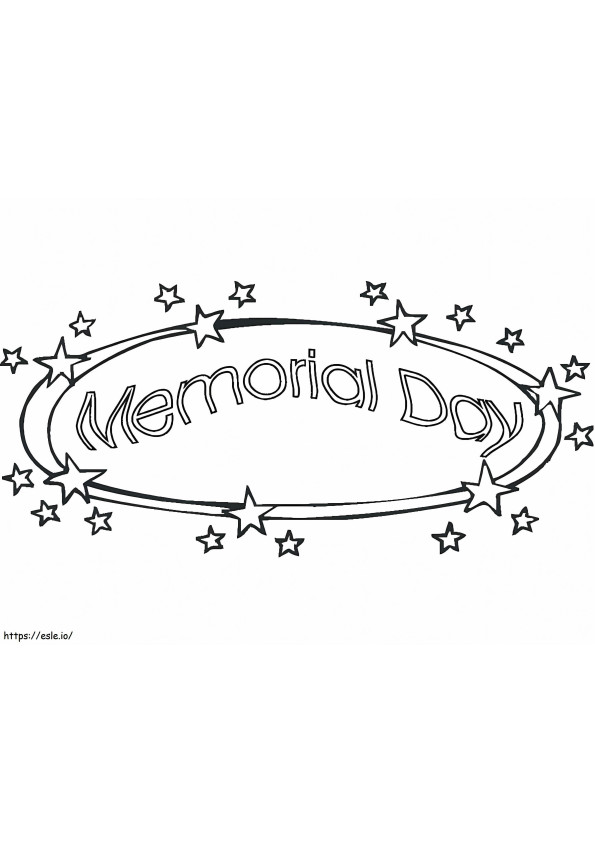 Coloriage Joyeux Memorial Day 7 à imprimer dessin
