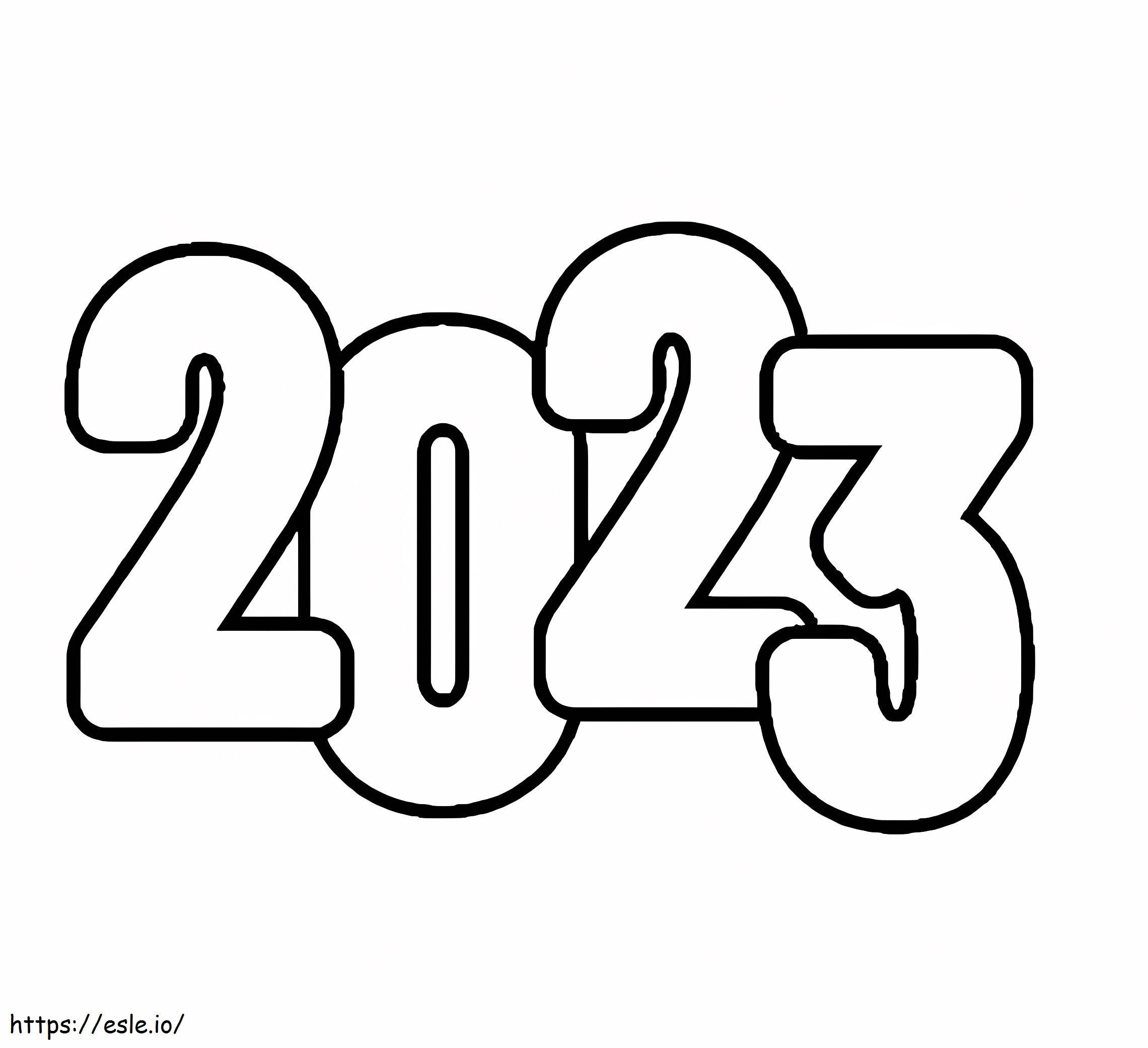 2023 coloring page