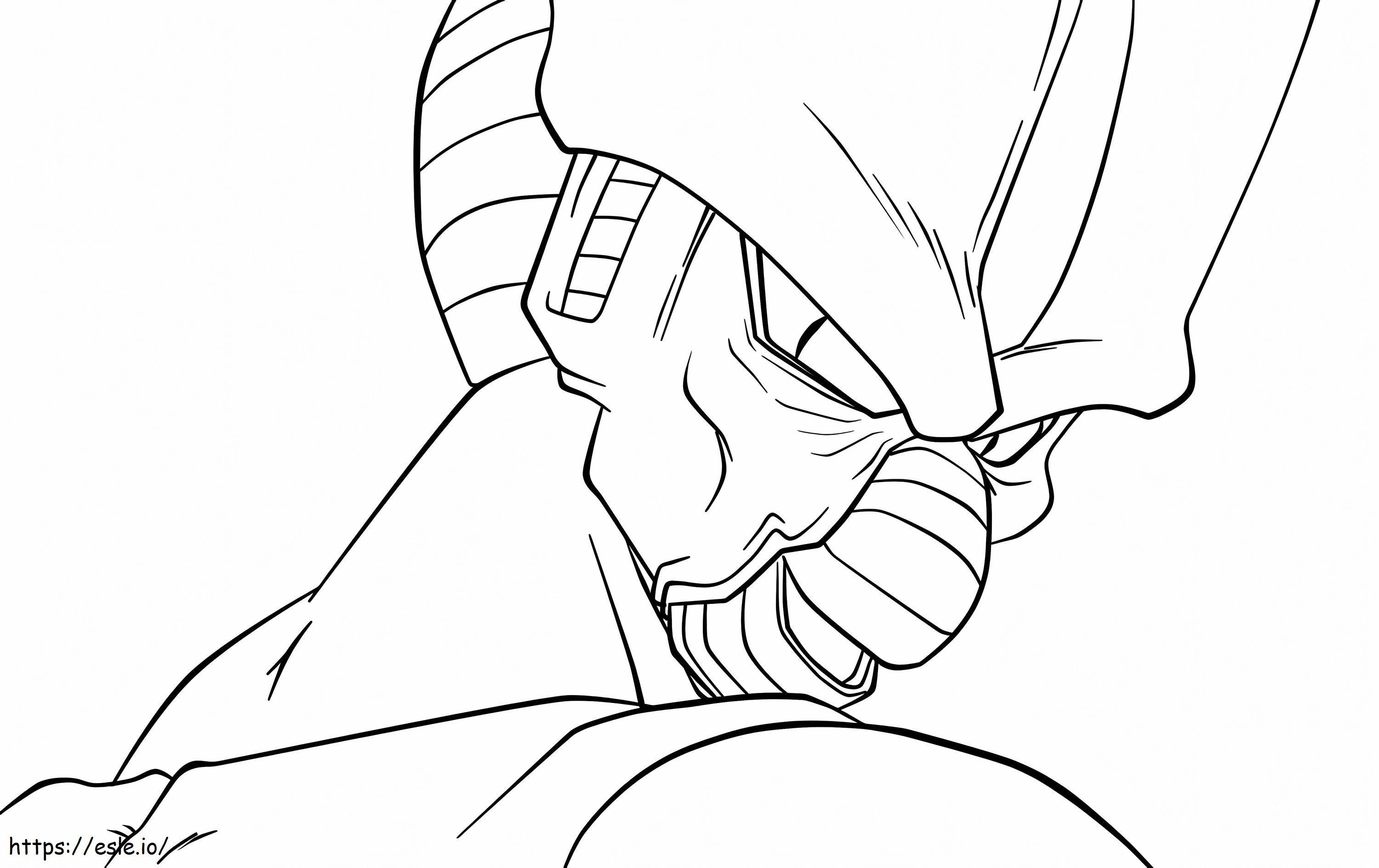 Imperfect Cell De Dragon Ball Z coloring page
