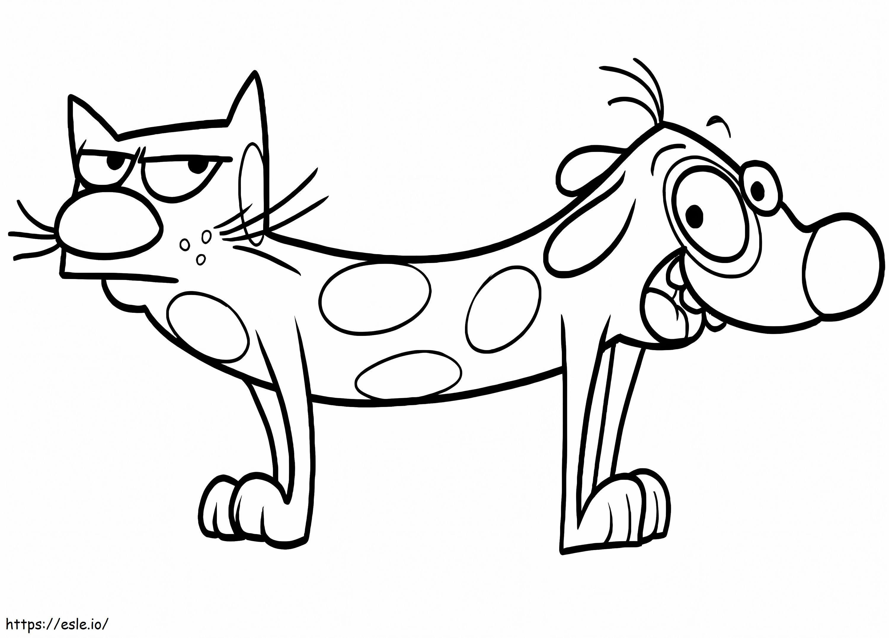 Catdog To Print coloring page