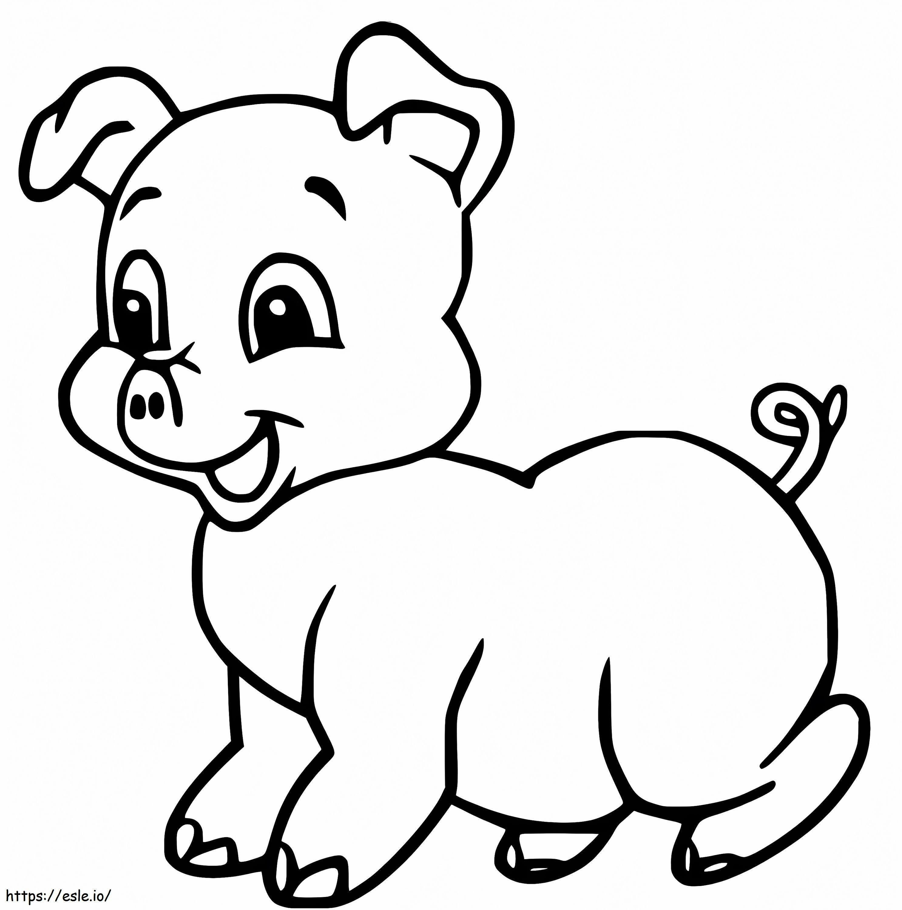 Baby Pig 3 coloring page