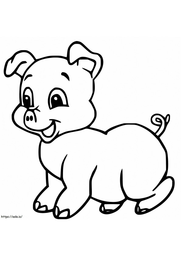 Baby Pig 3 coloring page