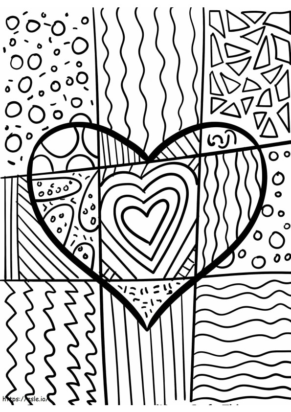 Heart Images coloring page