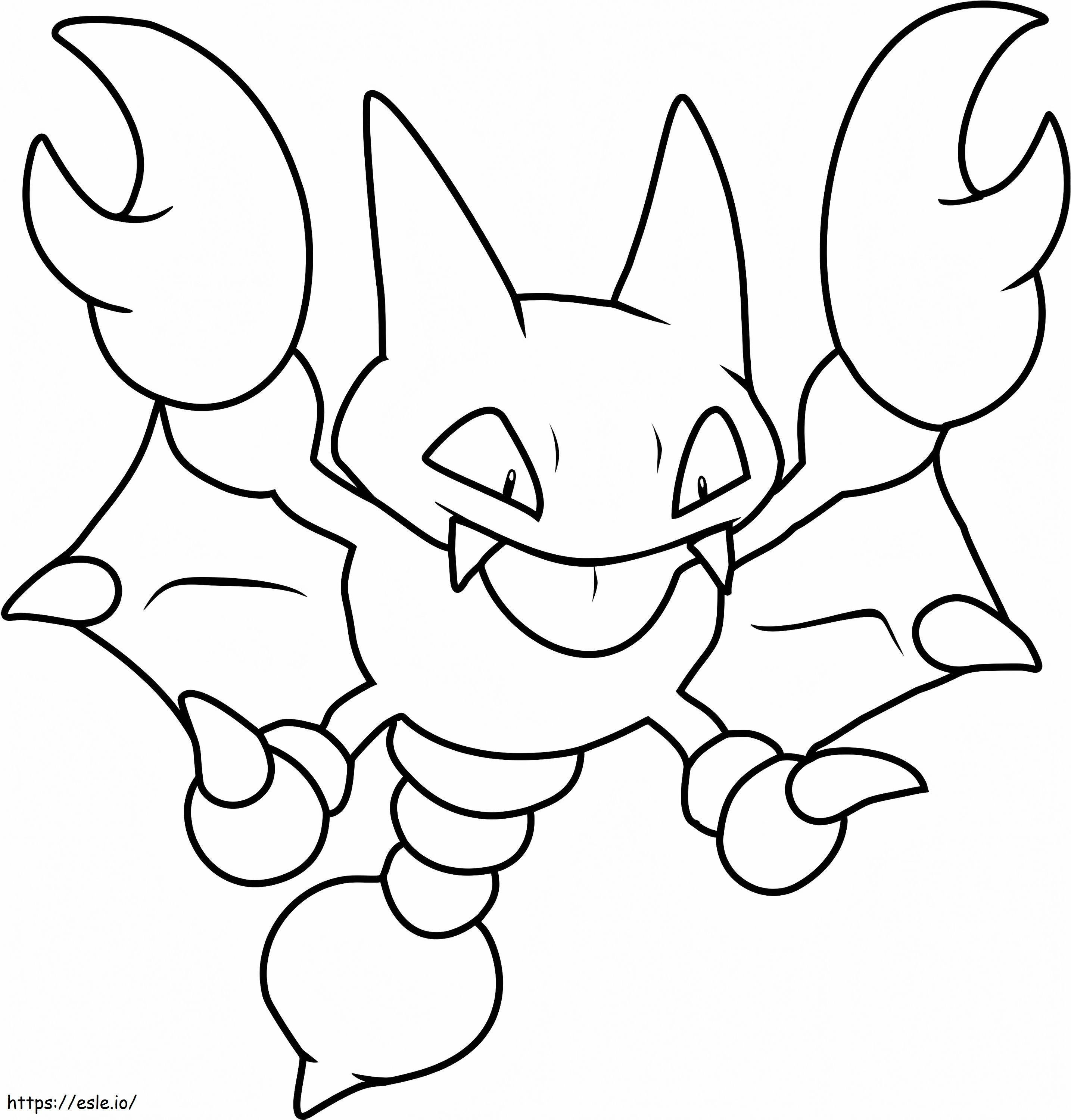 Gligar Pokémon kleurplaat kleurplaat