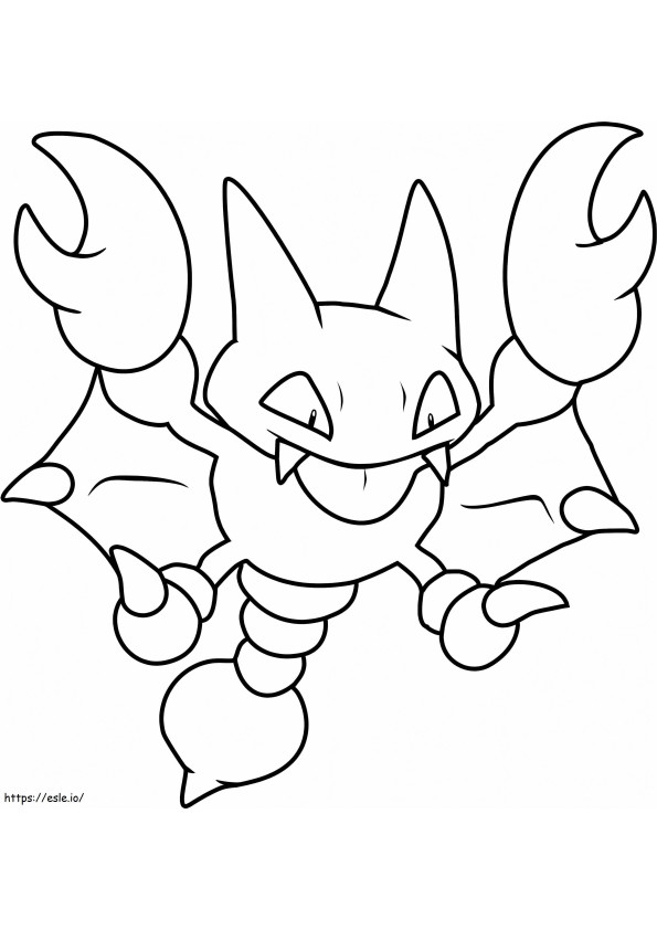 Coloriage Pokémon Gligar à imprimer dessin