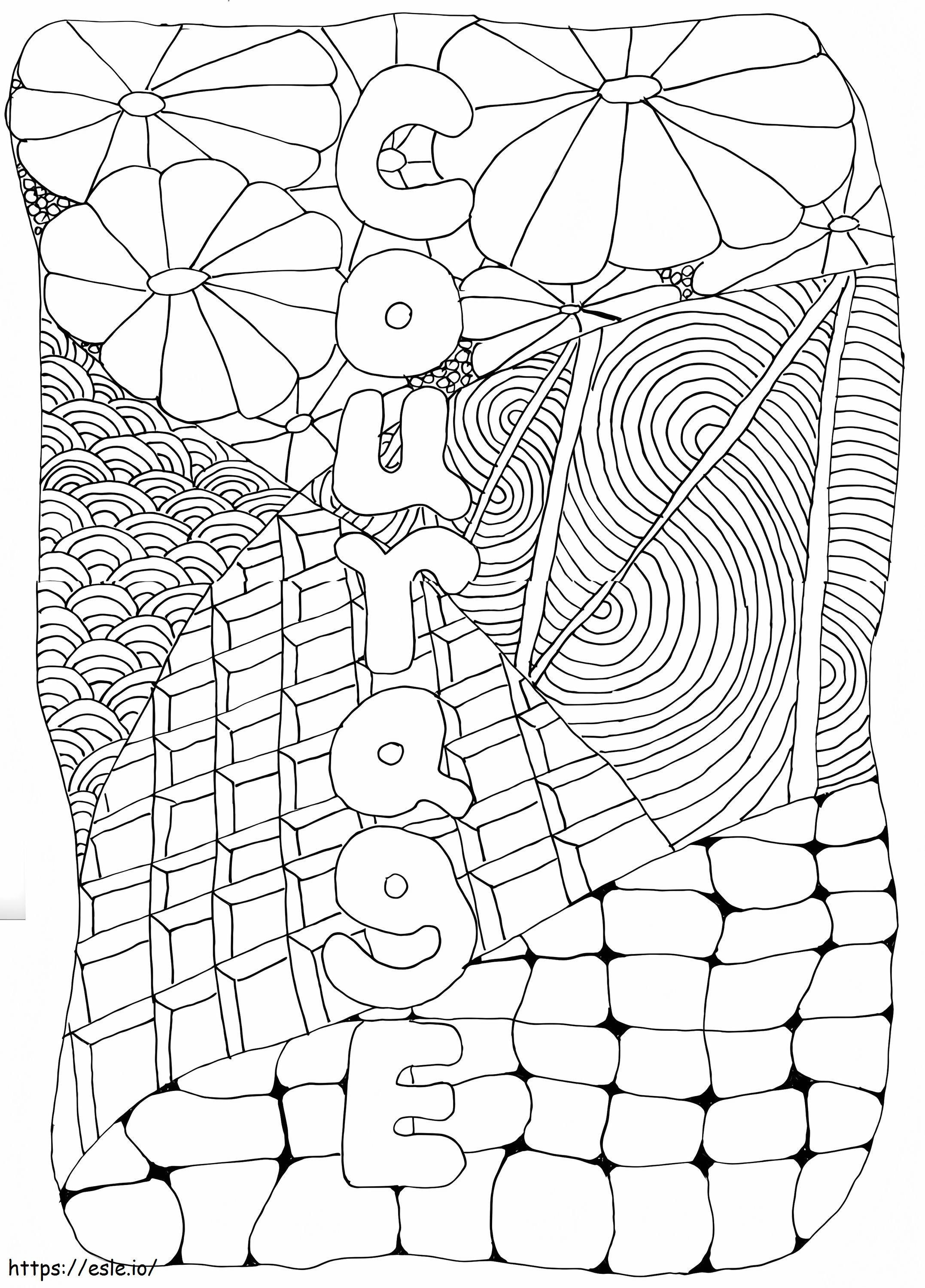 Free Courage coloring page