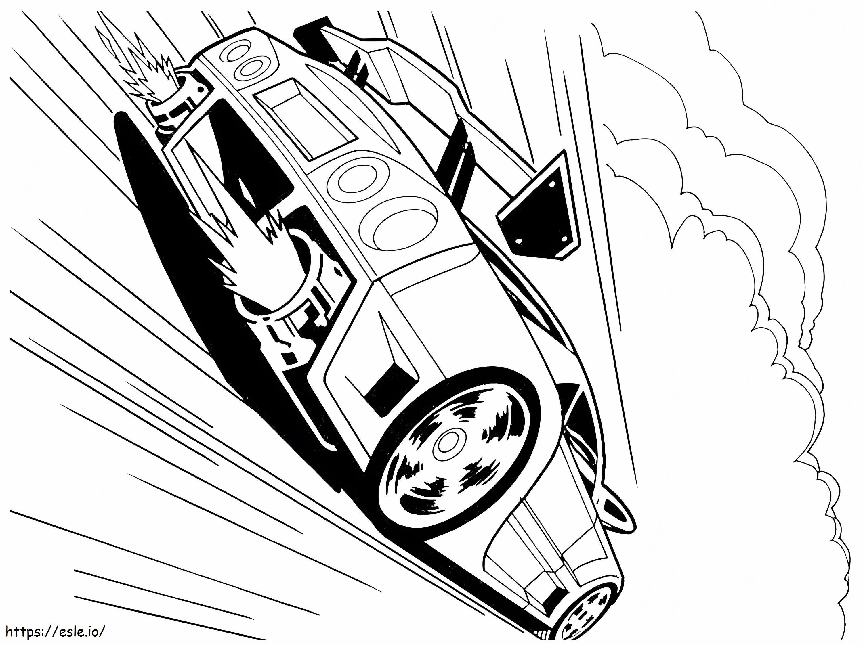 Hot Wheels 1 Rotated coloring page