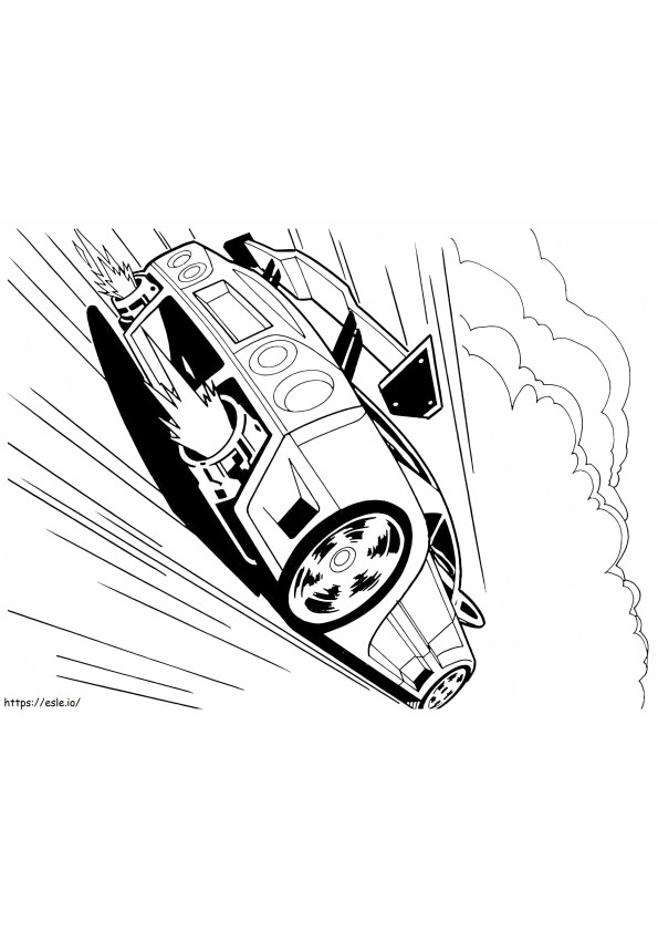 Hot Wheels 1 Rotated coloring page