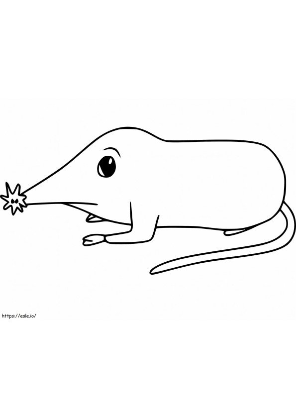 Lovely Mole coloring page