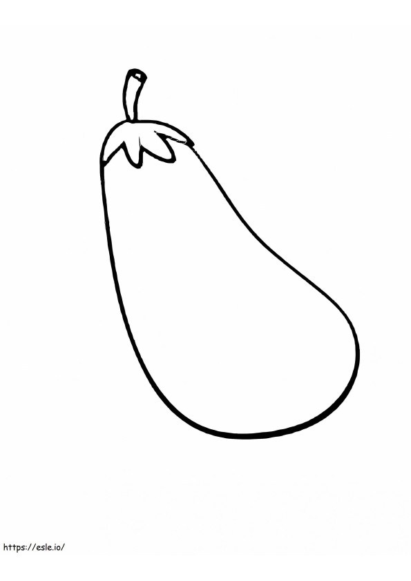 Amazing Eggplant coloring page