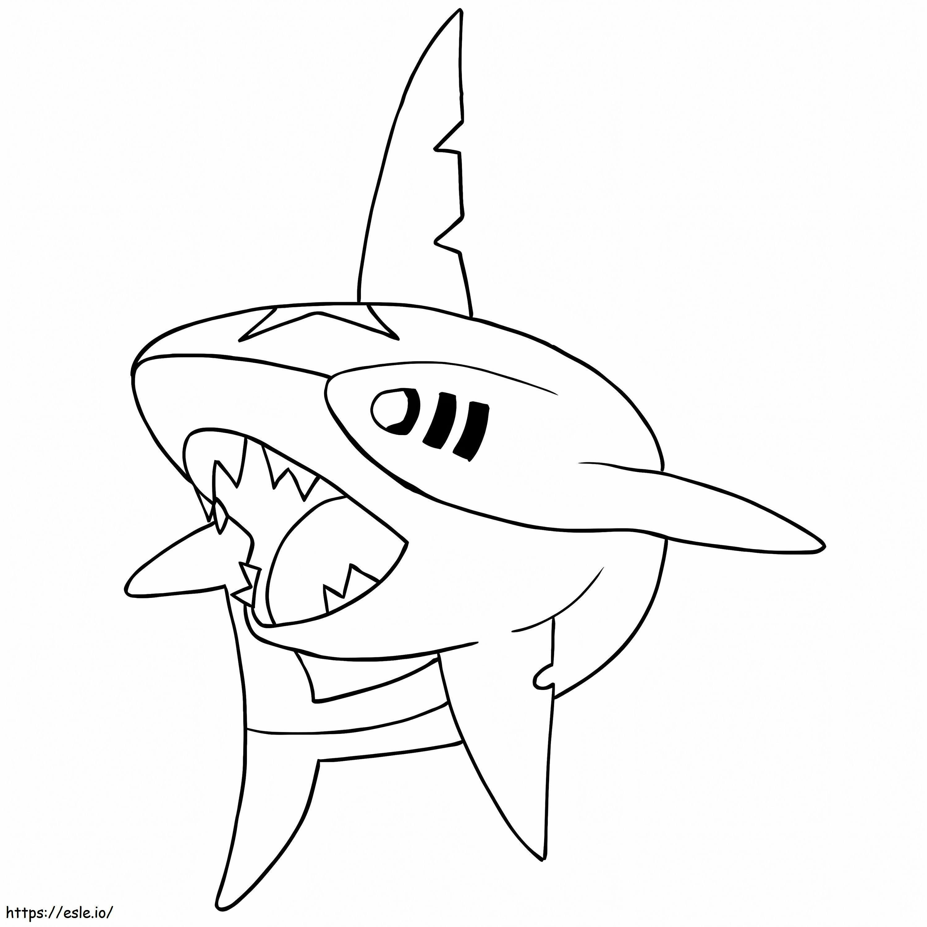 Sharpedo 5 coloring page