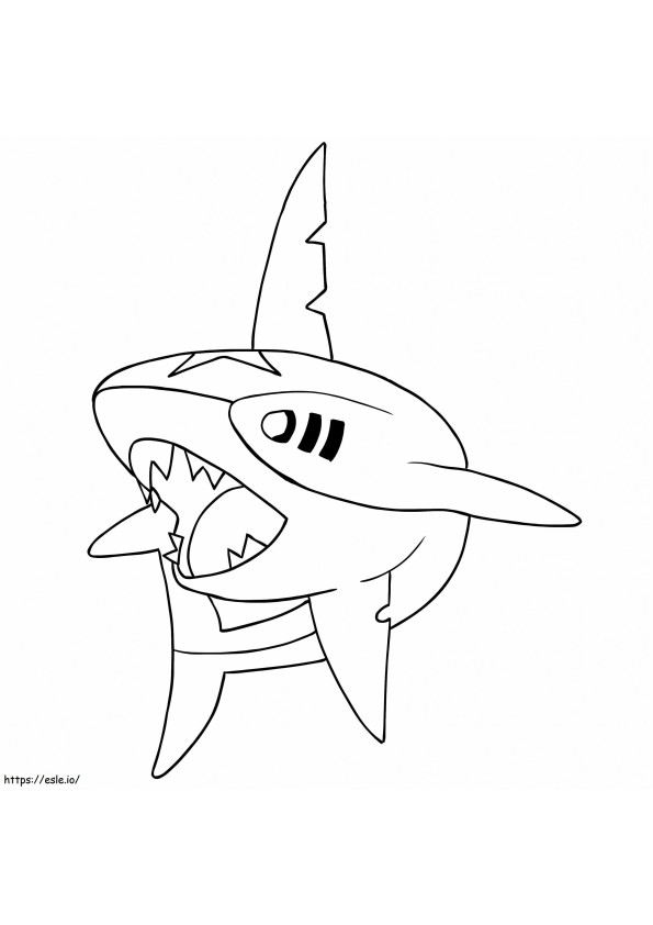 Sharpedo 5 coloring page
