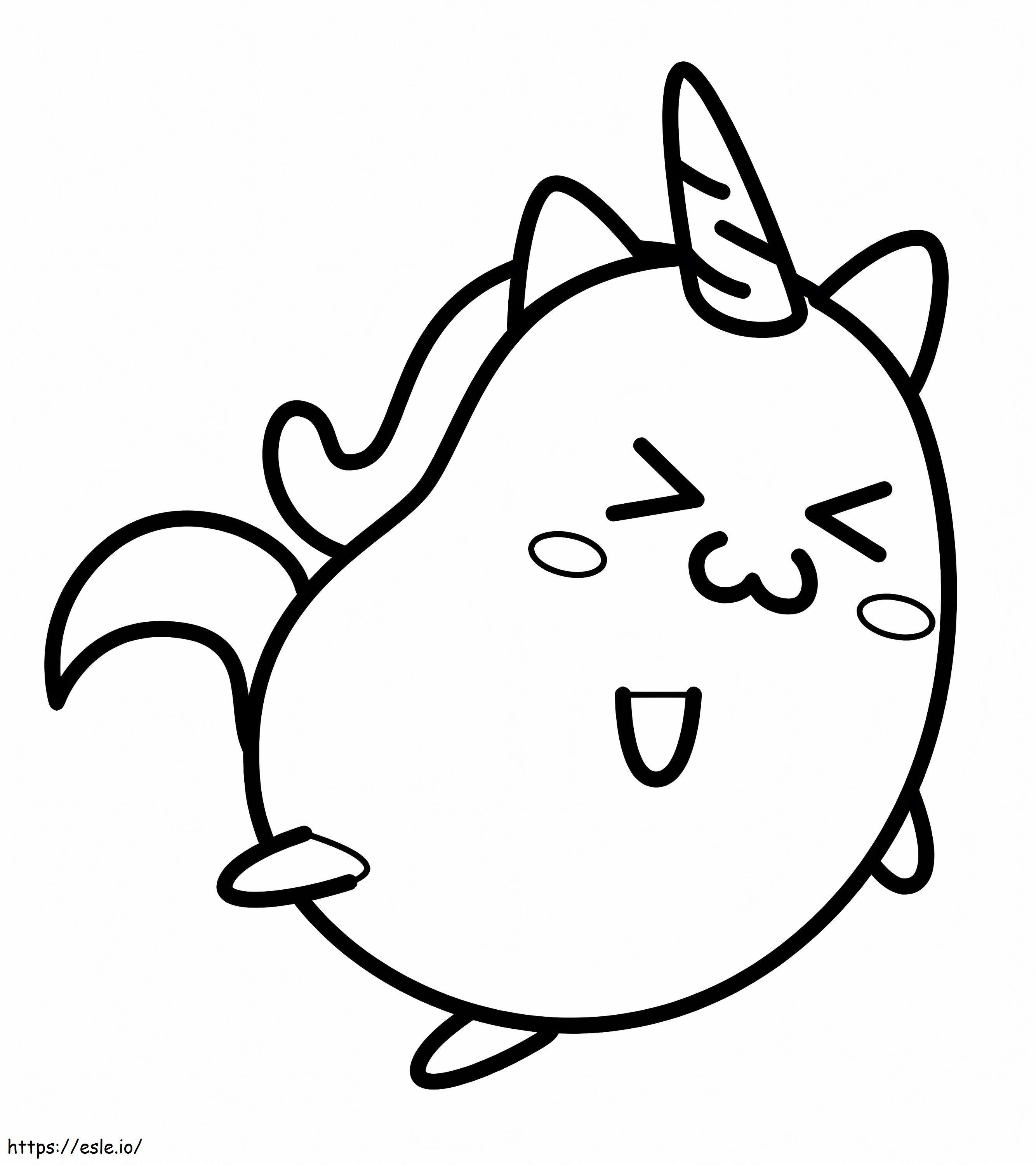 Bezpłatny kot jednorożec kolorowanka