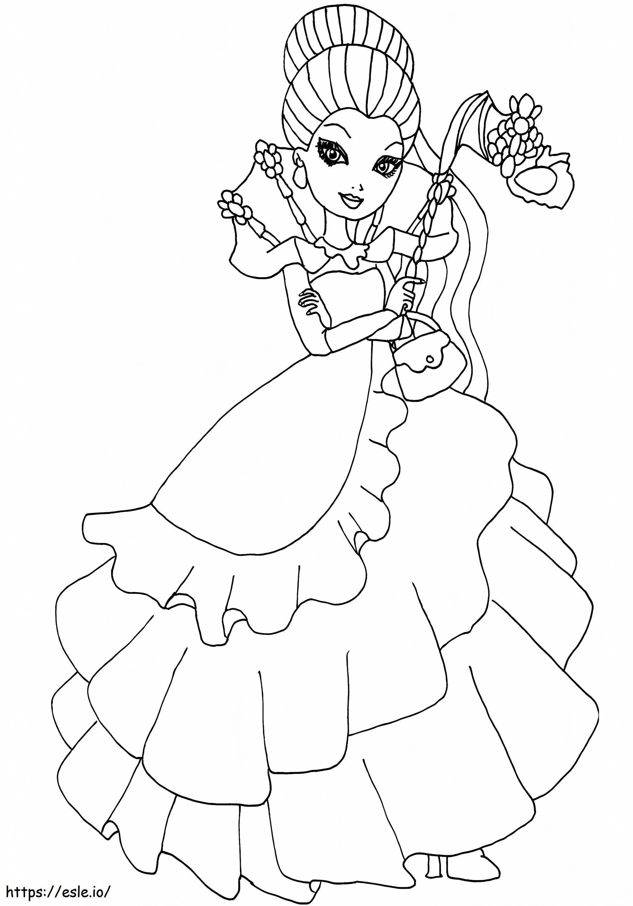 1578107777Ever After High Thronecoming Raven Queen coloring page