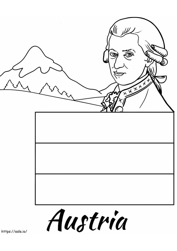 Austria Country coloring page